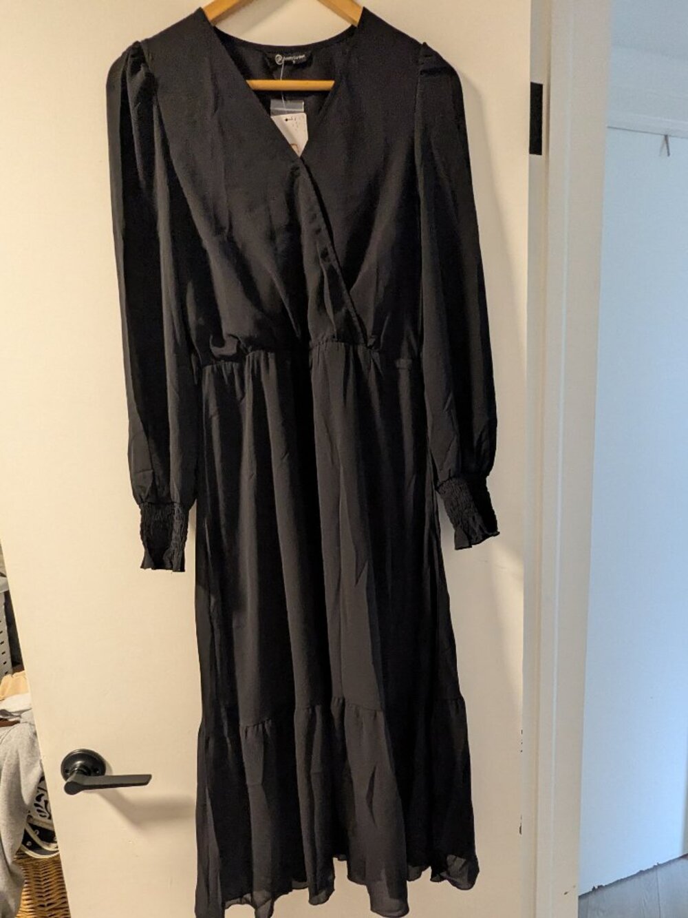 Long Sleeved Black Dress